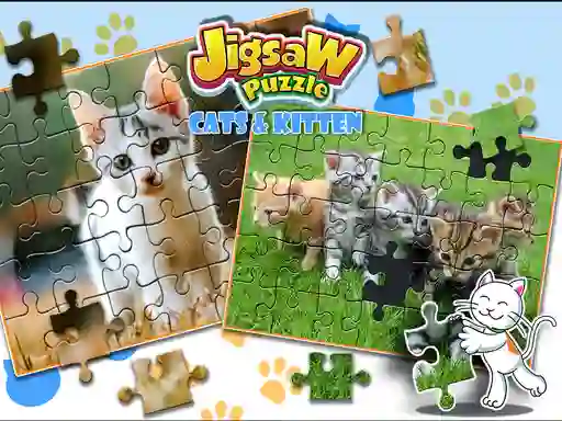 Gra Jigsaw Puzzle Cats & Kitten w Internecie