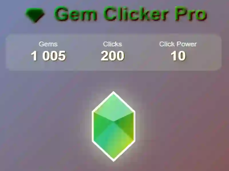 Gra Gem clicker pro w Internecie