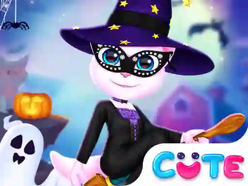 Gra Cat Girl Halloween Preparation w Internecie