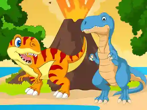 Gra Dino Jigsaw w Internecie