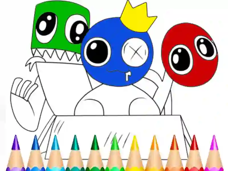 Gra Rainbow Friends Coloring Book w Internecie