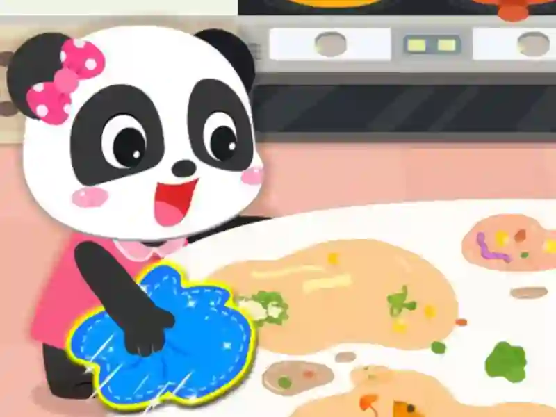 Gra Baby Panda Cleanup w Internecie