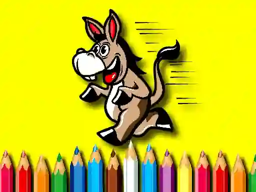 Gra Back To School Coloring Book Donkey w Internecie