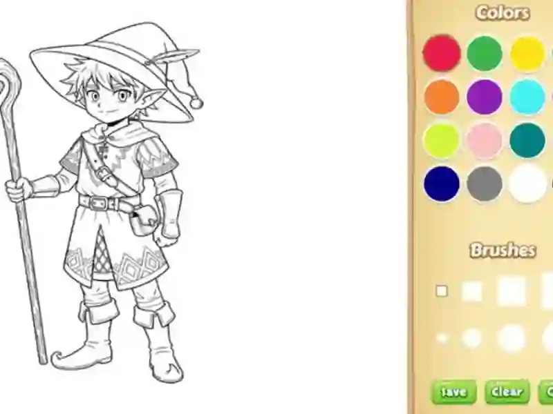 Gra Elf Coloring Book w Internecie