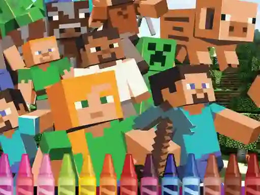 Gra 4GameGround Minecraft Coloring w Internecie
