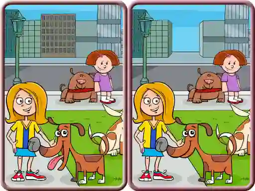 Gra Spot The Differences City w Internecie