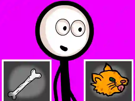 Gra Stickman Choosing actions w Internecie