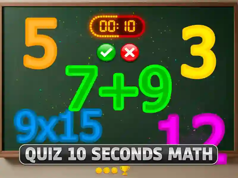 Gra Quiz 10 Seconds Math w Internecie