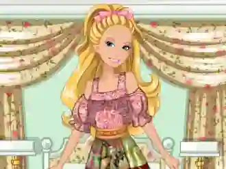 Gra Barbie's Patchwork Peasant Dress w Internecie