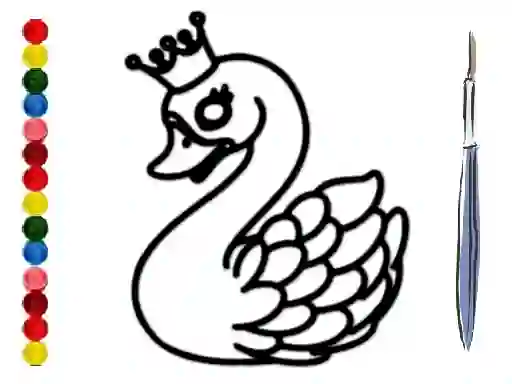 Gra Back To School: Swan Coloring Book w Internecie