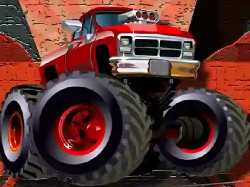 Gra Crazy Monster Trucks Puzzle w Internecie