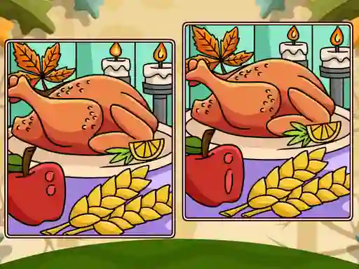 Gra Thanksgiving Spot The Differences w Internecie