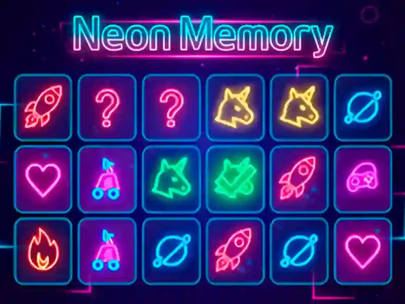 Gra Neon Memory w Internecie