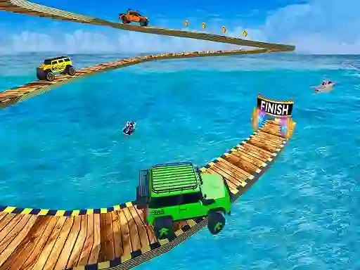 Gra Impossible Tracks Jeep Stunts Driving w Internecie