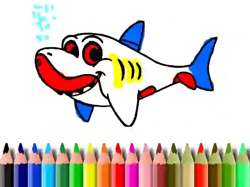 Gra Back To School: Shark Coloring Book w Internecie