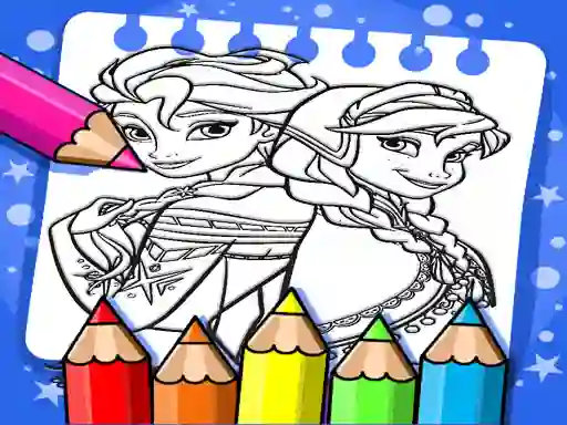 Gra Frozen Coloring Book w Internecie