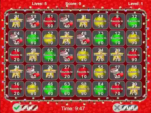Gra Christmas Number Crunch Rounding w Internecie