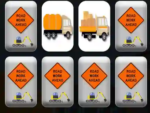 Gra Work Trucks Memory w Internecie