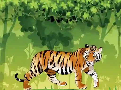 Gra Angry Tiger Coloring w Internecie