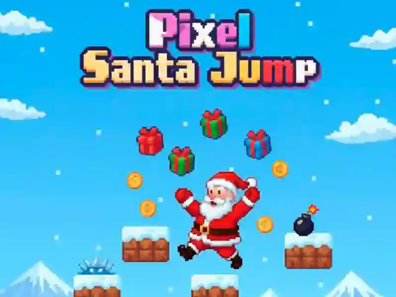 Gra Pixel Santa Jump w Internecie