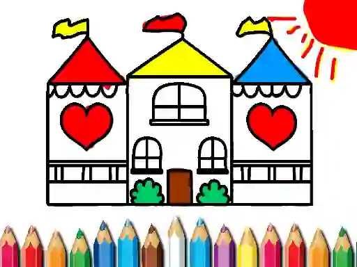 Gra Back To School Coloring Book DOLL HOUS w Internecie
