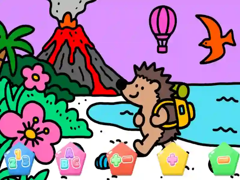 Gra Color By Code Volcano Hedgehog w Internecie