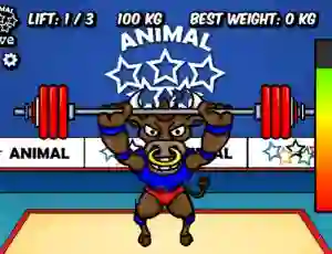 Gra Animal Olympics Weight Lifting w Internecie