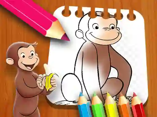 Gra Curious George Coloring Book w Internecie