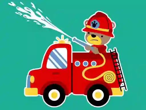 Gra Animal Firetrucks Match 3 w Internecie