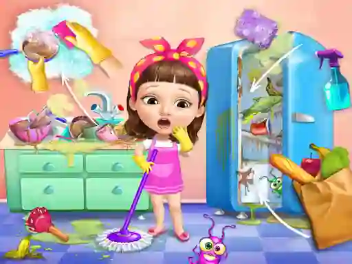 Gra Sweet Baby Girl Cleanup Messy House w Internecie