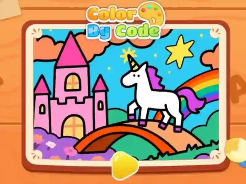 Gra Color By Code: Rainbow Unicorn w Internecie