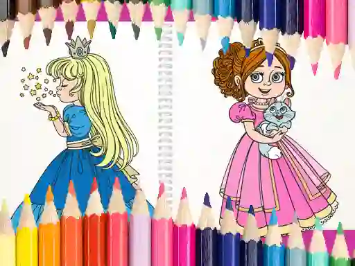 Gra Beautiful Princess Coloring Book w Internecie