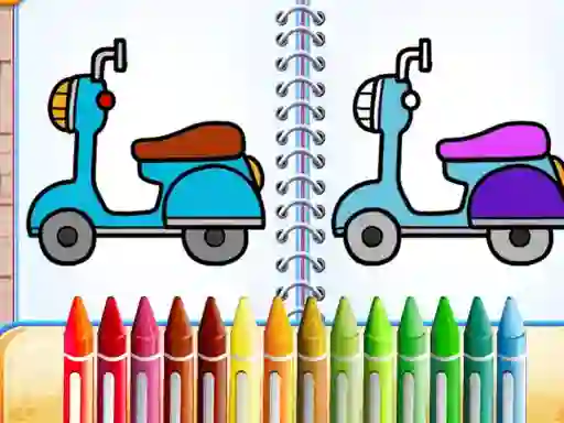 Gra Cute Bike Coloring Book w Internecie