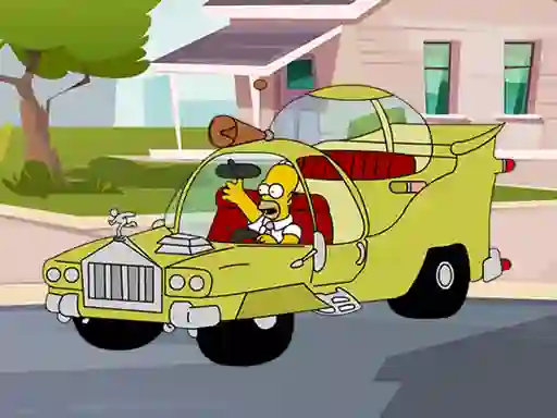 Gra The Simpsons Car Jigsaw w Internecie