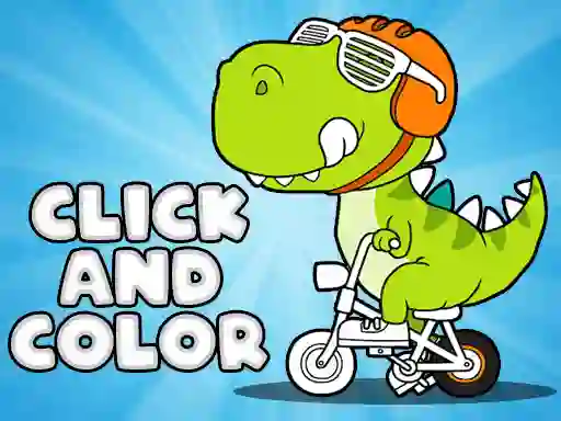 Gra Click And Color Dinosaurs w Internecie