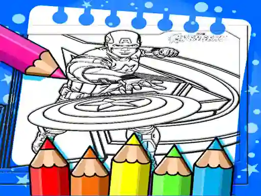 Gra Captain America Coloring Book w Internecie