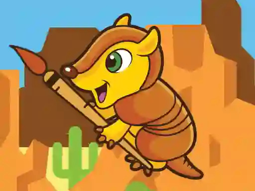 Gra Happy Armadillo Coloring w Internecie