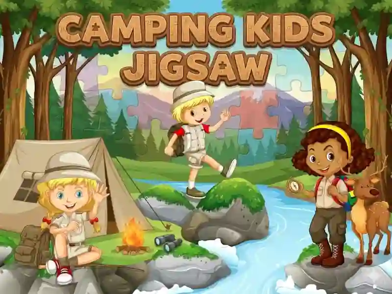 Gra Camping kids jigsaw w Internecie