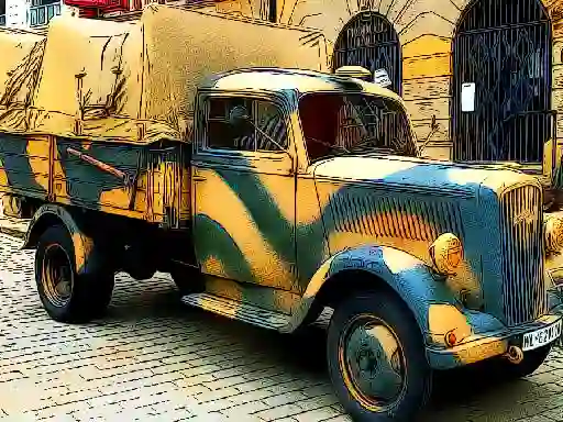 Gra Army Trucks Jigsaw w Internecie