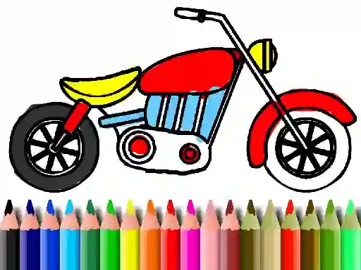 Gra Back To School: Motorbike Coloring w Internecie
