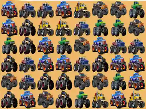 Gra Monsters Trucks Match 3 w Internecie