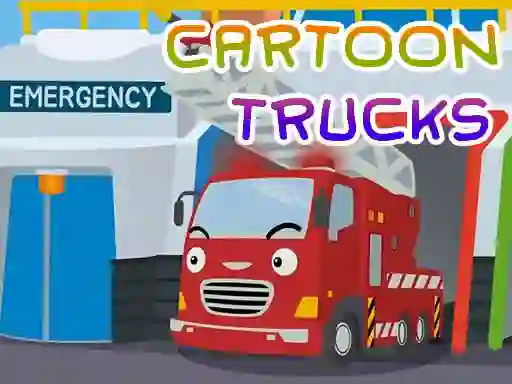Gra Cartoon Trucks Jigsaw w Internecie