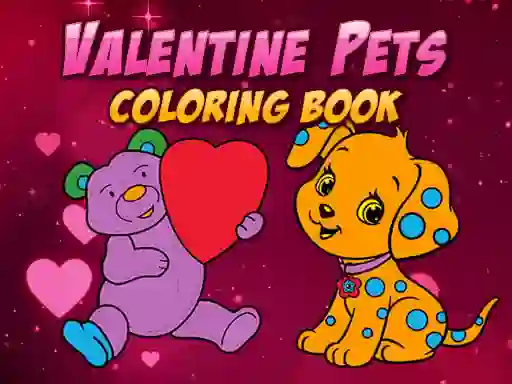 Gra Valentine Pets Coloring Book w Internecie