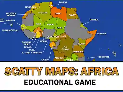 Gra Scatty Maps Africa w Internecie