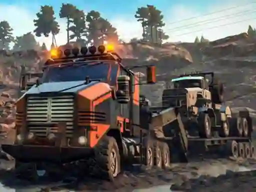 Gra Trucks in Mud Jigsaw w Internecie