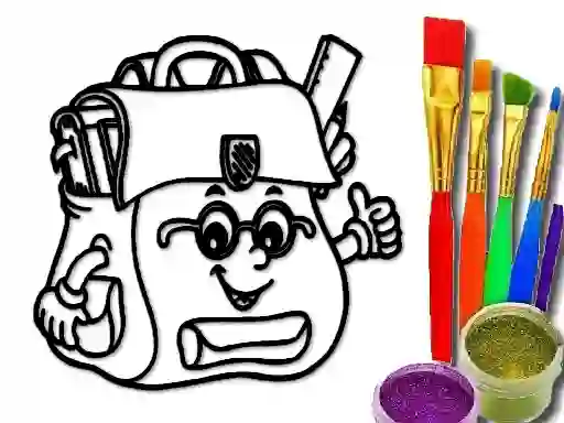 Gra Back To School: School Bag Coloring Book w Internecie