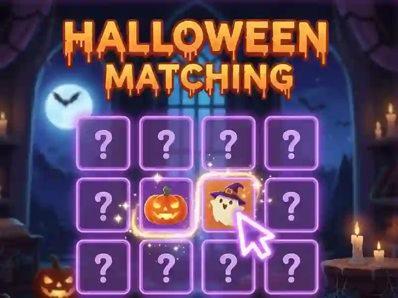 Gra Halloween Matching w Internecie