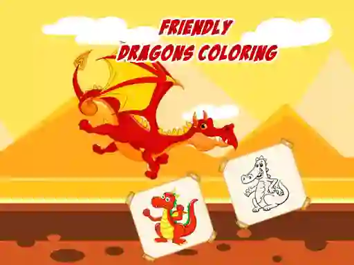 Gra Friendly Dragons Coloring w Internecie