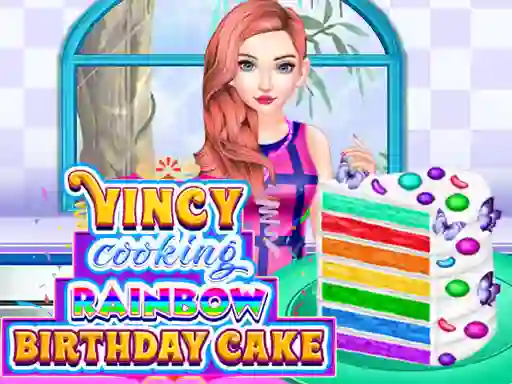 Gra Vincy Cooking Rainbow Birthday Cake w Internecie