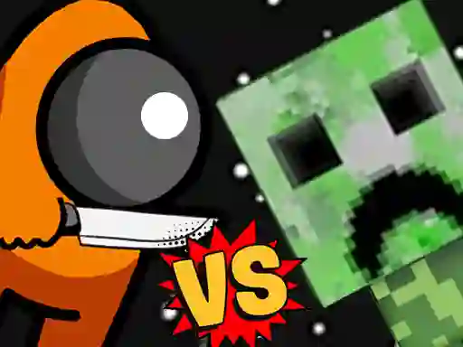 Gra Among vs Creeper Fight w Internecie